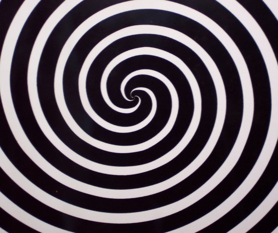 black and white vortex swirl